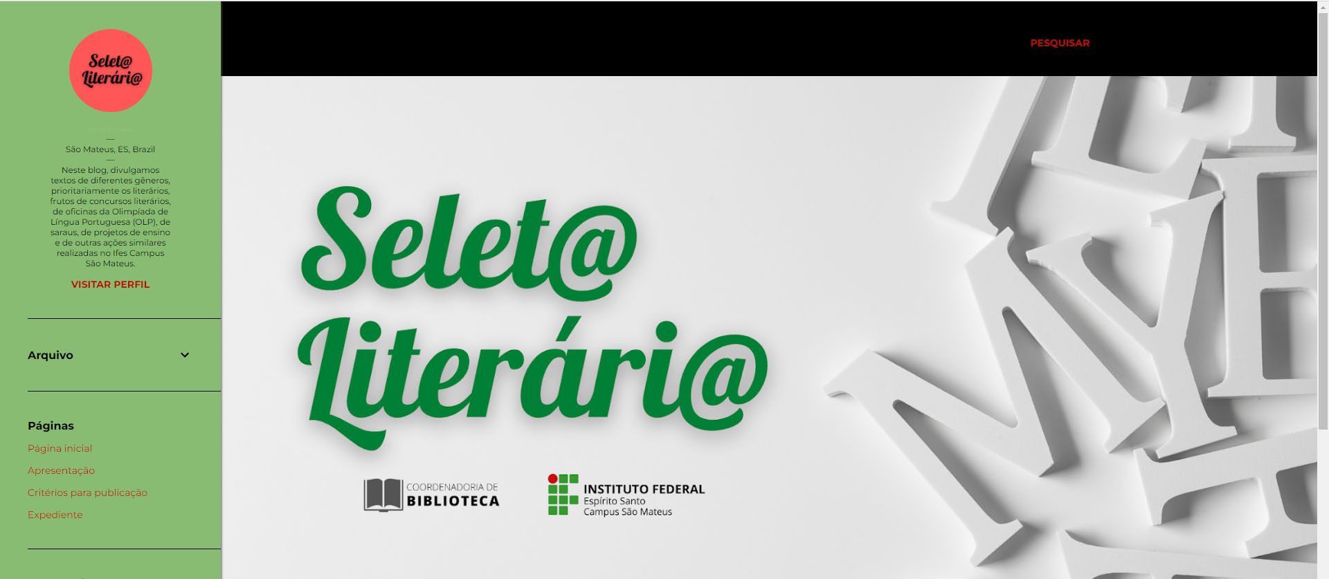 ifes sama seleta literaria blog